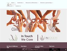 Tablet Screenshot of intouchclinic.com